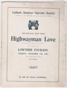 Highwayman Love - Lytham Amateur Ops Society 1928